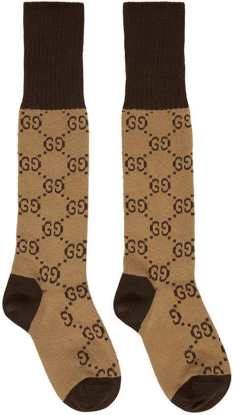 gucci socks beige